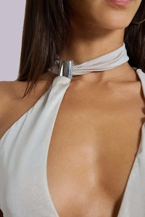 Eder metallic asymmetrische top