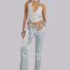 Eder metallic asymmetrische top