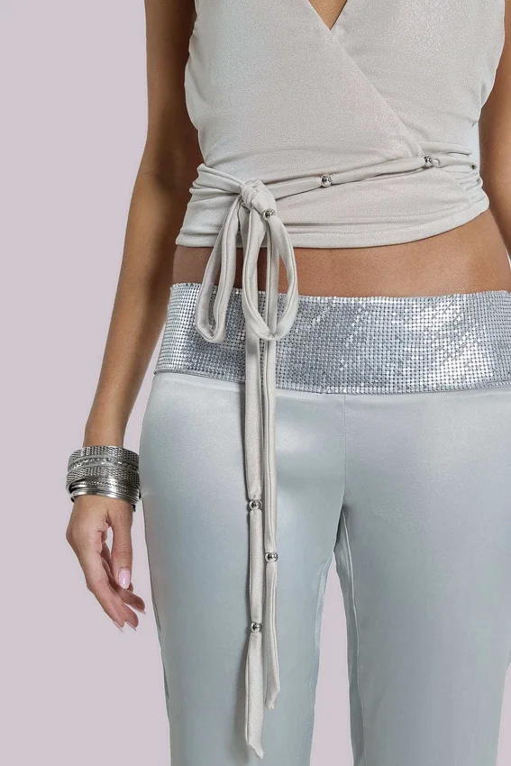 Eder metallic asymmetrische top