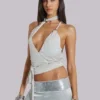 Eder metallic asymmetrische top
