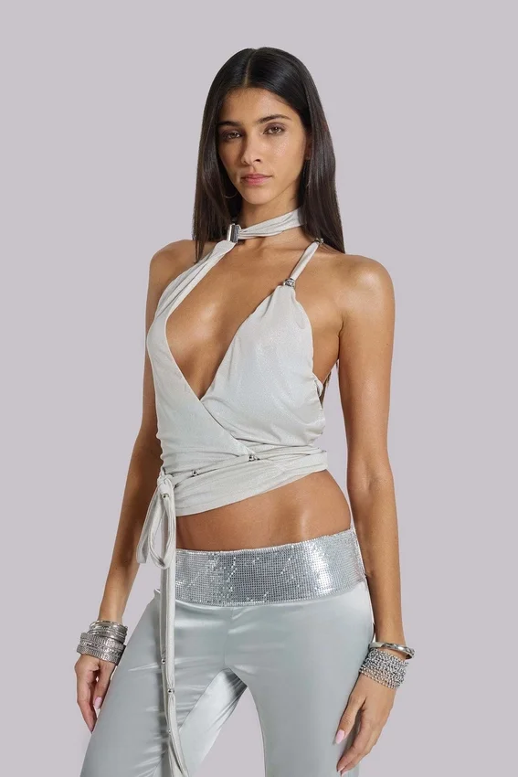 Eder metallic asymmetrische top