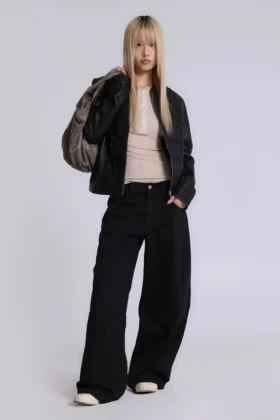 Effen zwarte Colossus Jeans