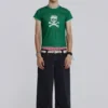 Effen zwarte Colossus Jeans met lage taille
