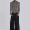 Effen zwarte Colossus Jeans met lage taille
