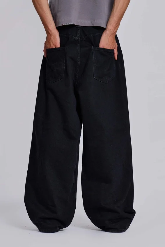Effen zwarte XL Colossus Jeans