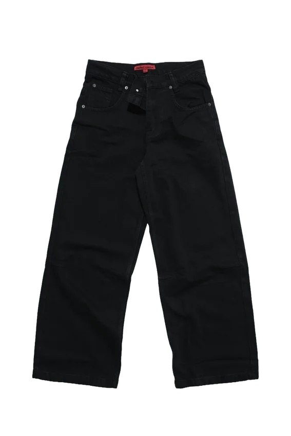 Effen zwarte XL Colossus Jeans