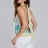 Enya mesh top met open rug