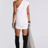 Eris asymmetrische mini-jurk