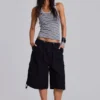 Eye Contact-vesttop met oogjes in streepmotief