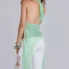 Faye veelzijdige kanten top in mint
