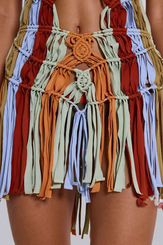 Feliz handgemaakte macramé-jurk