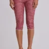 Freda zwemcapri met gingham-print