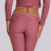 Freda zwemcapri met gingham-print