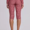 Freda zwemcapri met gingham-print