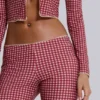 Freda zwemvest met gingham-print