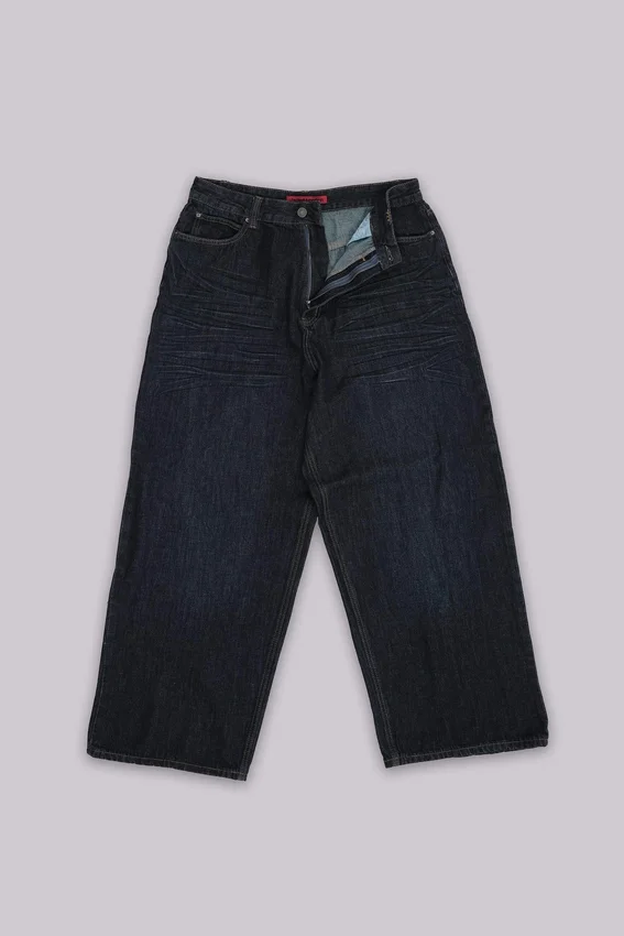 Gekreukte indigo XL Colossus Jeans