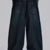 Gekreukte indigo XL Colossus Jeans