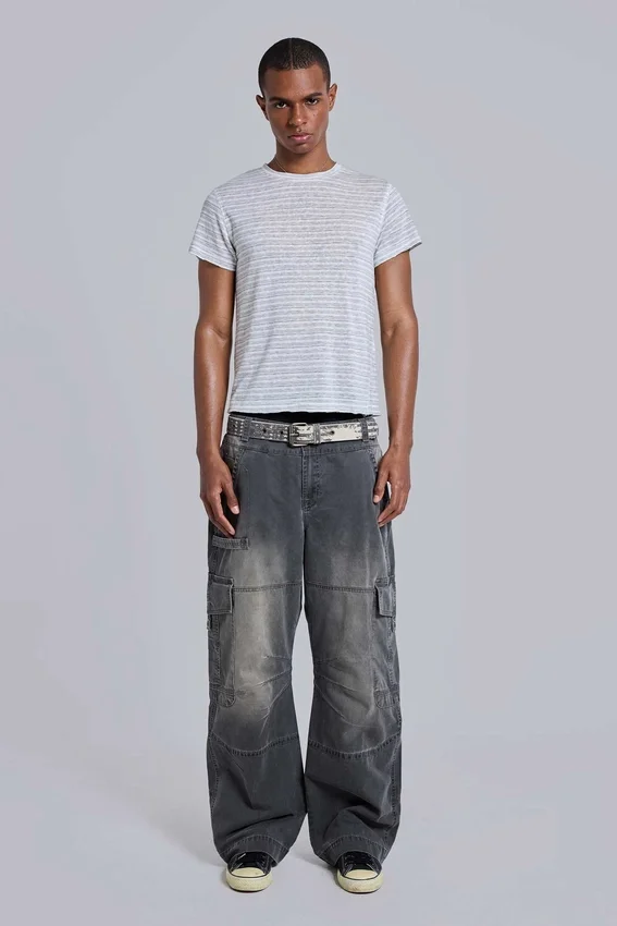 Gestreepte Mist T-shirt