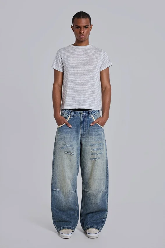 Gestreepte Mist T-shirt