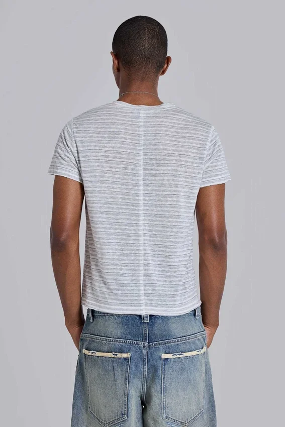 Gestreepte Mist T-shirt
