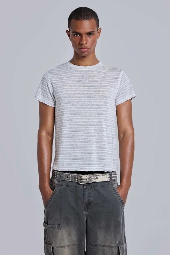 Gestreepte Mist T-shirt