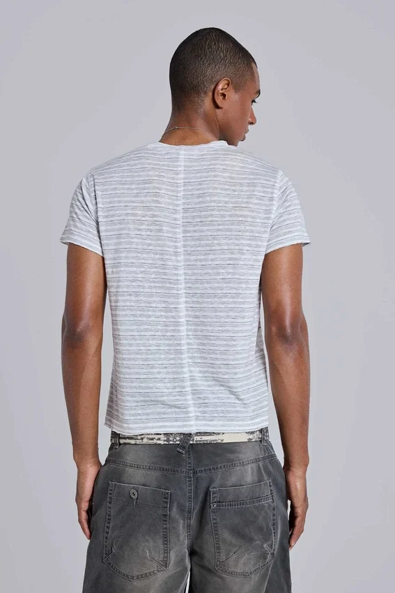 Gestreepte Mist T-shirt