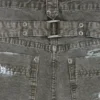 Geverfde kaki ripstop-timmermansjeans