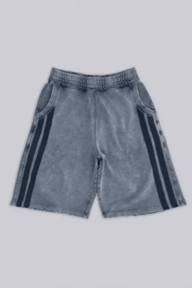 Gewassen grijze Sporty Stripe Monster Joggershort