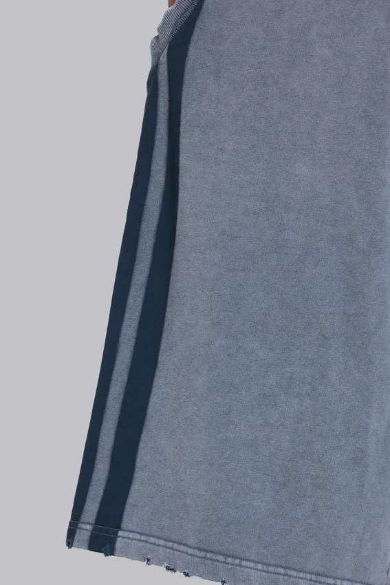 Gewassen grijze Sporty Stripe Monster Joggershort