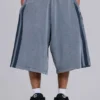 Gewassen grijze Sporty Stripe Monster Joggershort