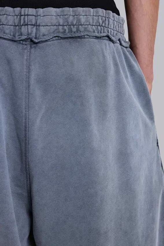 Gewassen grijze Sporty Stripe Monster Joggershort