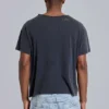 Gewassen zwart cropped Moth T-shirt