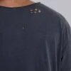 Gewassen zwart cropped Moth T-shirt