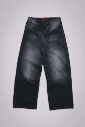 Gewassen zwarte Colossus Jeans