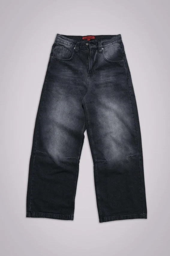 Gewassen zwarte Colossus Jeans