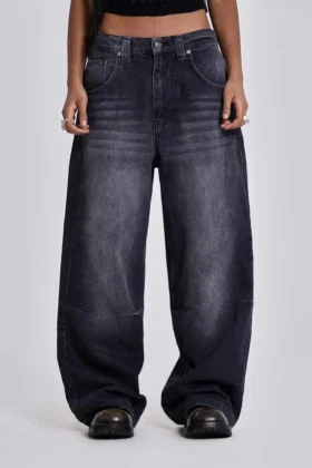 Gewassen zwarte Colossus Jeans
