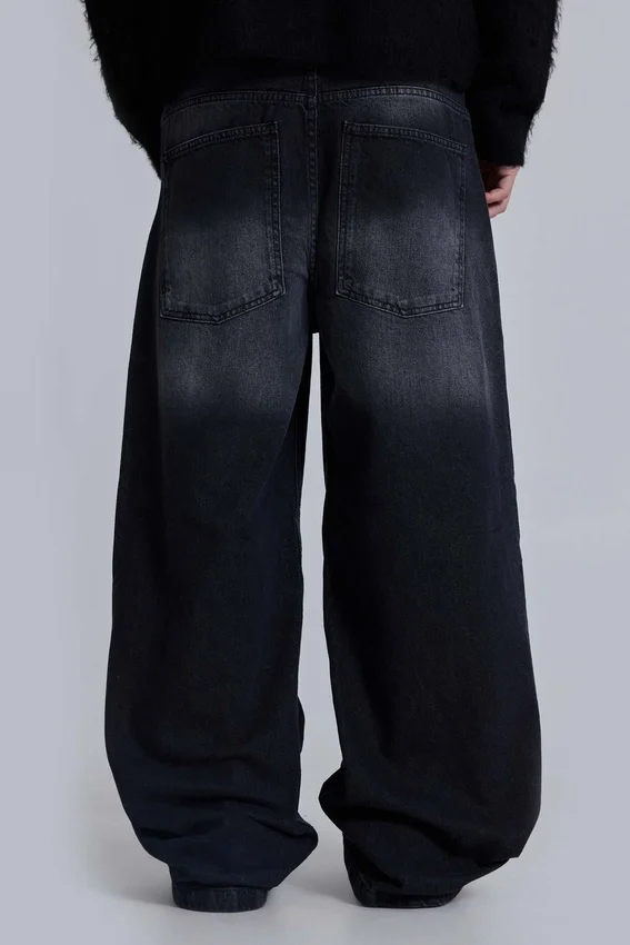 Gewassen zwarte Colossus Jeans