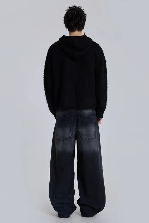Gewassen zwarte Colossus Jeans