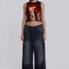 Gewassen zwarte Colossus Jeans