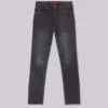 Gewassen zwarte 'Drain'-Jeans