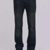 Gewassen zwarte 'Drain'-Jeans