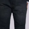Gewassen zwarte 'Drain'-Jeans