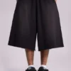 Gewassen zwarte Monster Joggers baggy shorts