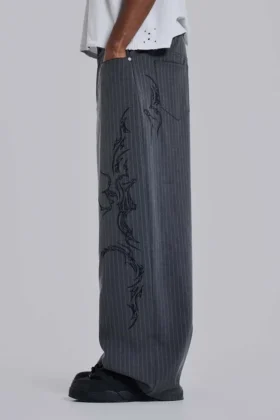 Goliath-pakbroek met tattoo-pinstripe