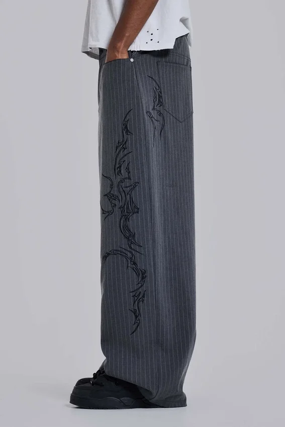 Goliath-pakbroek met tattoo-pinstripe