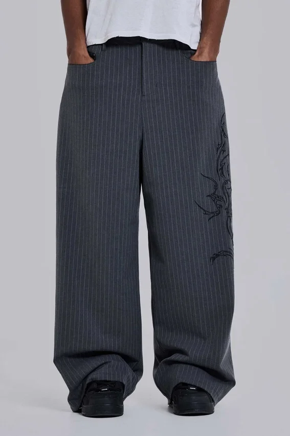 Goliath-pakbroek met tattoo-pinstripe