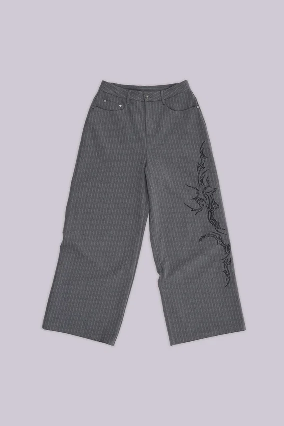 Goliath-pakbroek met tattoo-pinstripe