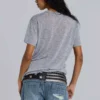 Grijs gemêleerd Haze Henley-T-shirt