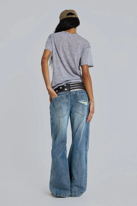 Grijs gemêleerd Haze Henley-T-shirt