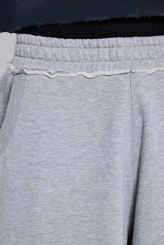 Grijs gemêleerde baggy Monster Joggers met gotische print